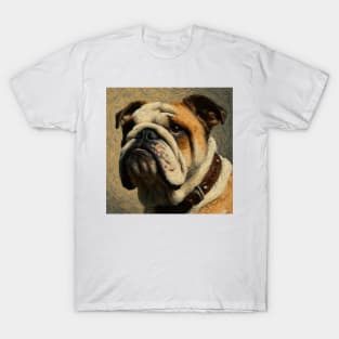 Chonky - Bulldog in Van Gogh Style T-Shirt